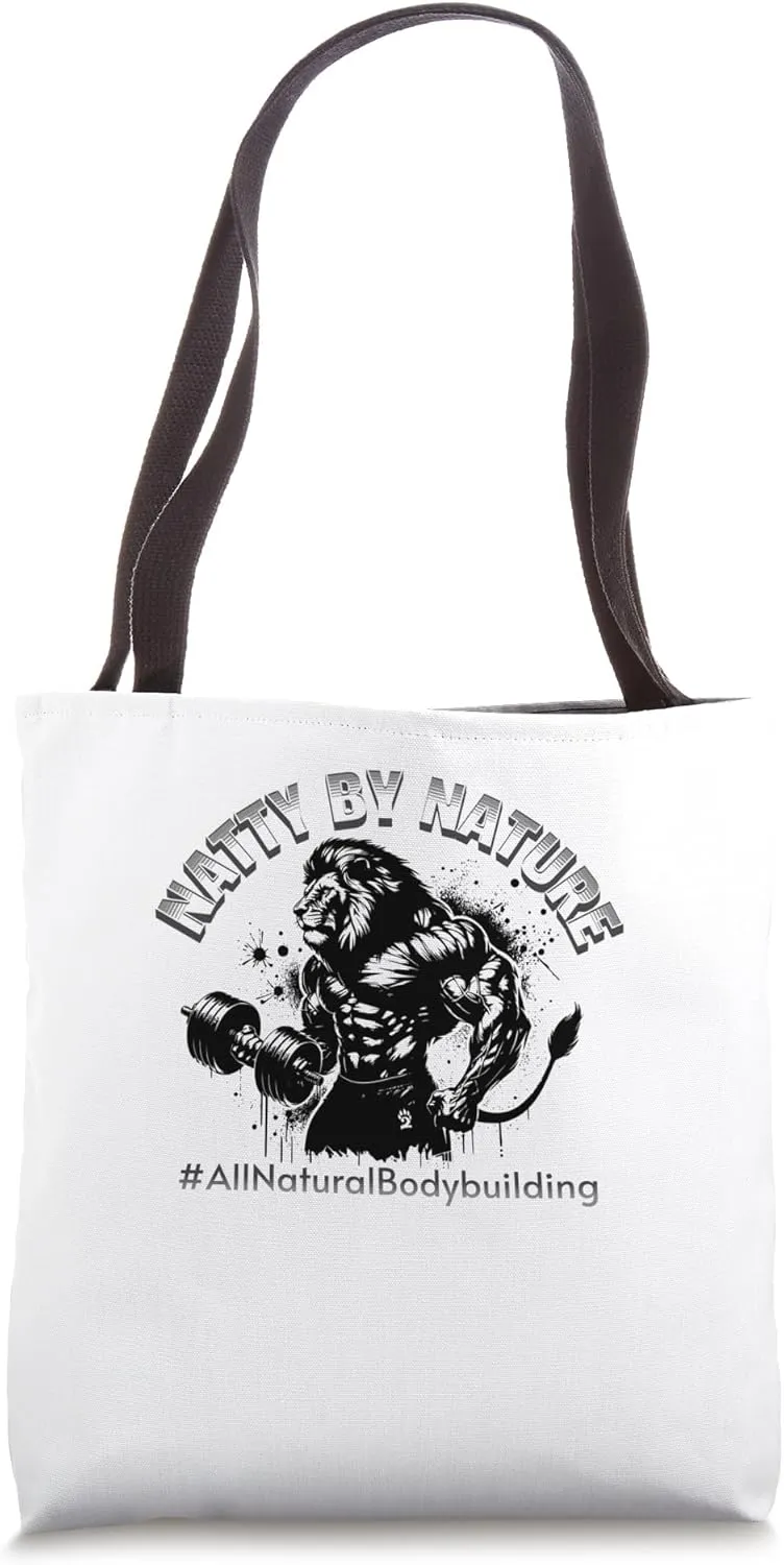 Natty By Nature Lion Strength Design Tote Bag