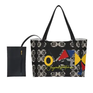 OD Signature Tote Bag With Black Mini Purse MltD