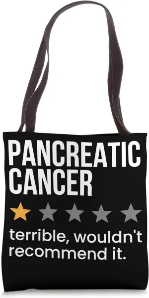 Pancreatic Cancer 1-Star Rating Pancreatic Cancer Awareness Tote Bag