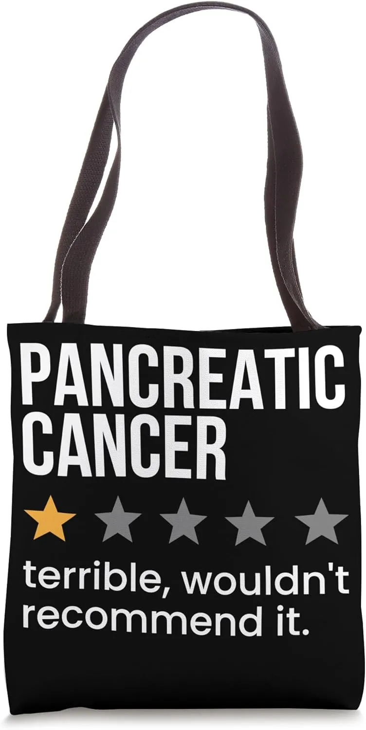 Pancreatic Cancer 1-Star Rating Pancreatic Cancer Awareness Tote Bag