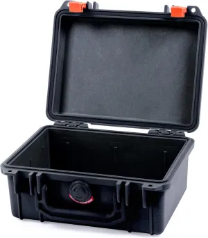Pelican 1150 Case, Black with Orange Latches, None (Case Only)