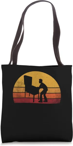 Pinball Flipper Friends Gambler Retro Vintage Tote Bag