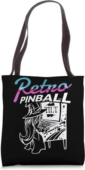 Pinball Retro Arcade Flipper Wizard Tote Bag