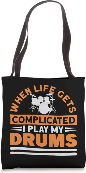 Play My Drums For Drummer Tote Bag
