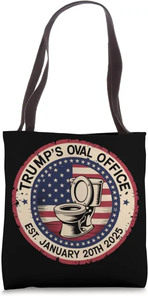 Political Parody Funny Oval Office Inspired Joke Satire Meme Tote Bag
