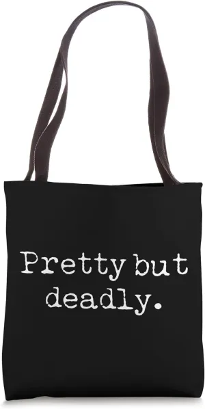 Pretty but deadly Aesthetic E-Girl E-Boy Sad Pastel Goth Tote Bag