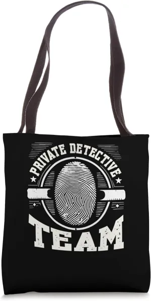 Private Detective Fingerprint for Investigator Sleuth Tote Bag