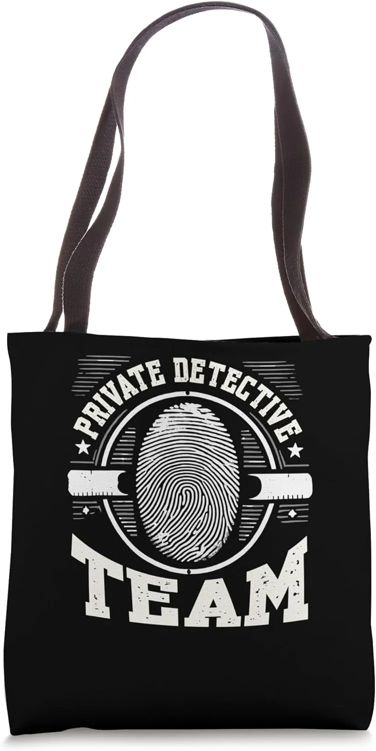 Private Detective Fingerprint for Investigator Sleuth Tote Bag