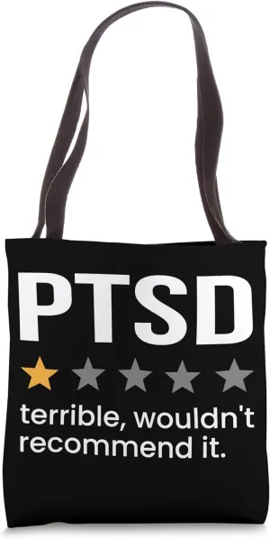 PTSD 1-Star Rating Post-traumatic Stress Disorder Awareness Tote Bag