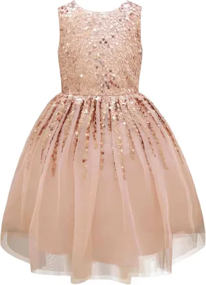Rainbow Dress for Girls Easter Spring Lace Tulle Mesh Grils Summer Dress Flower Girls Party Dance Dress for Little Girls