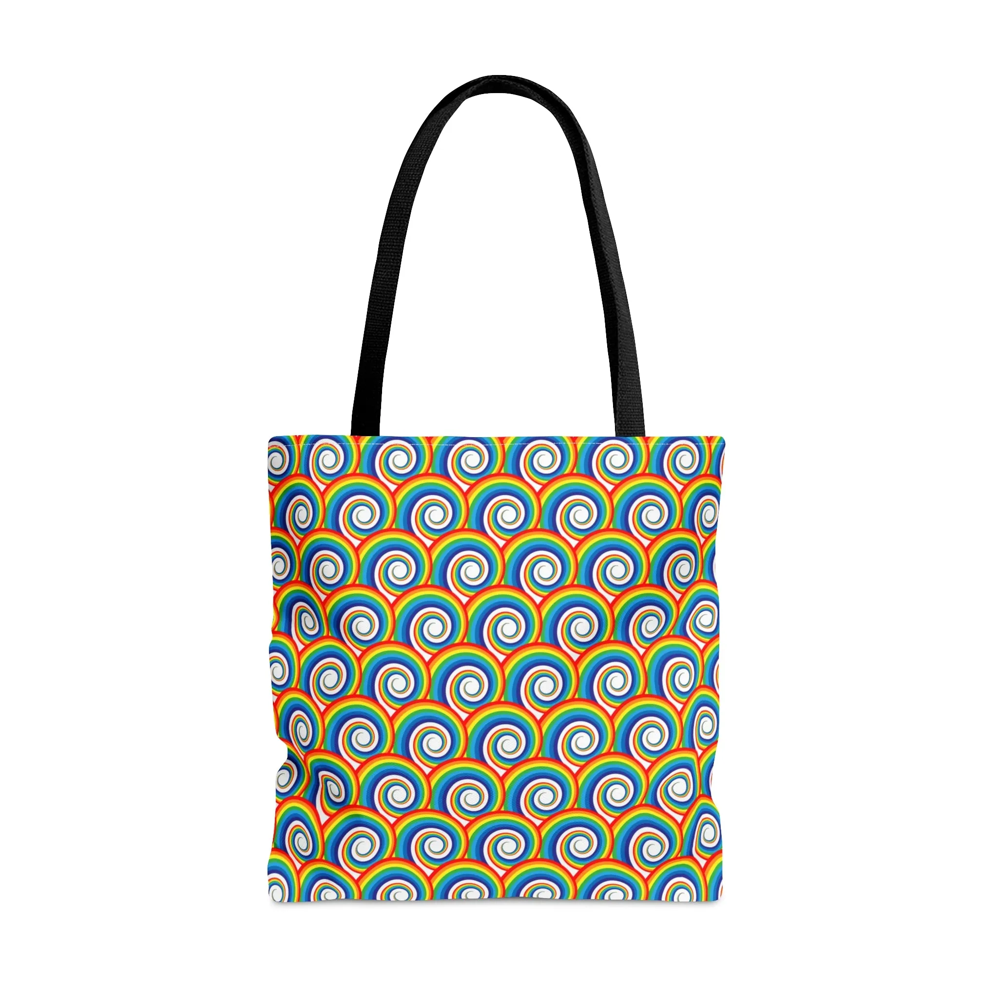 Rainbow Waves Tote Bag