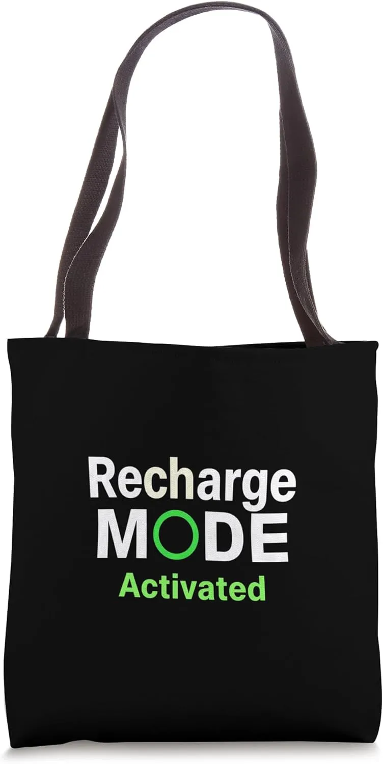 Recharge MODE Activated Bold Typography Tote Bag