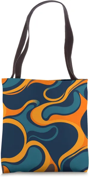 Retro 60s Pop Art Bold Colorful Abstract Pattern Tote Bag