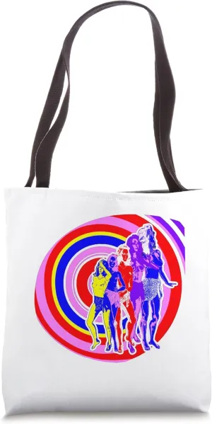 Retro 70s Spiral Babe Psychedelic Groovy Time Warp Vibes Tote Bag