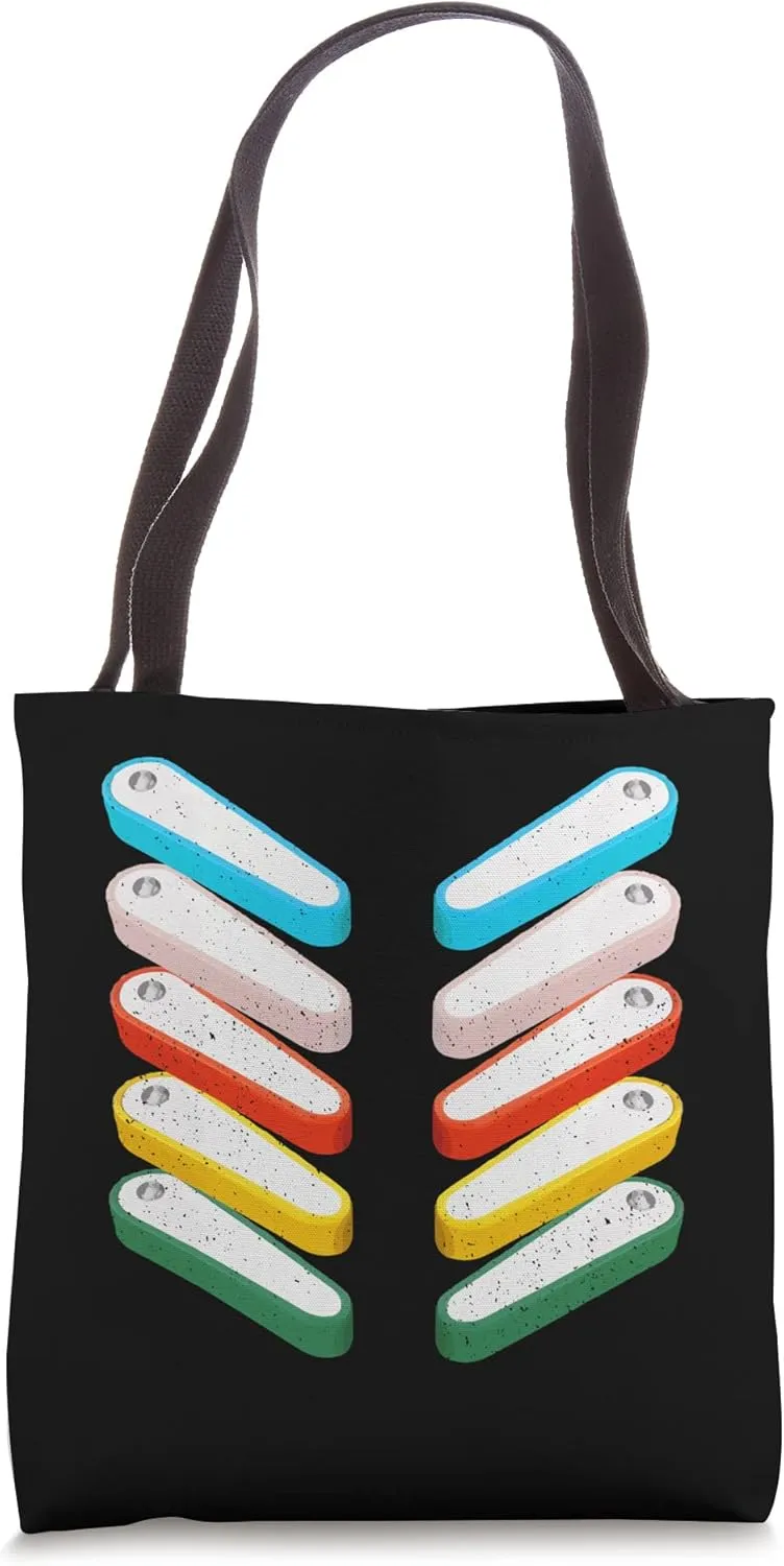 Retro Distressed Pinball Flippers Game Art Tote Bag