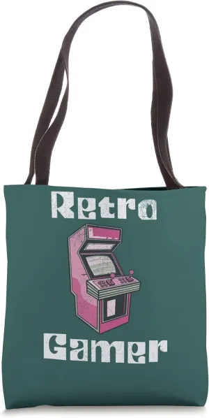 Retro Gamer Cute Funny Arcade Machine Video Game Vintage Tote Bag