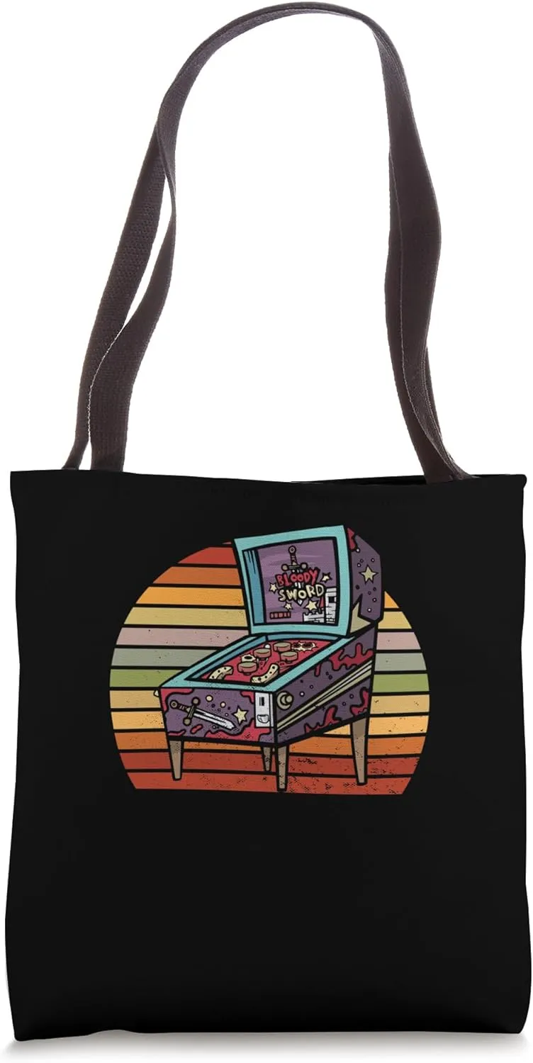Retro Pinball Arcade Machine Pinball Wizard Pinball Wizard Tote Bag