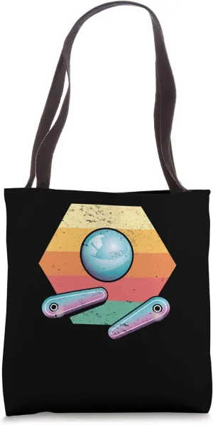 Retro Pinball Flippers Arcade Machine Pinball Wizard Player Tote Bag