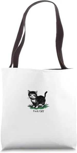 Ripple Junction Cute Kitten F Off Funny Cat Tote Bag