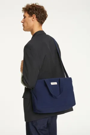Sauval the city bag - Recycled cotton Midnight Blue