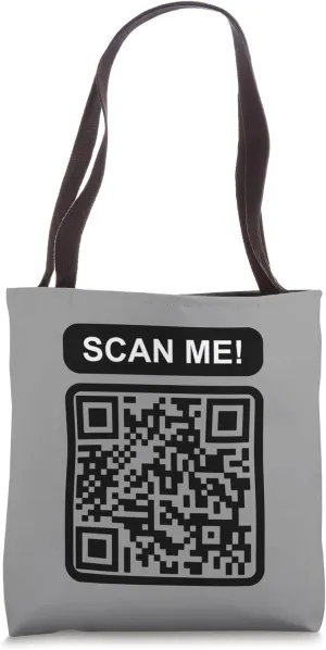 Scan Me Bold Engagement Prompt Tote Bag