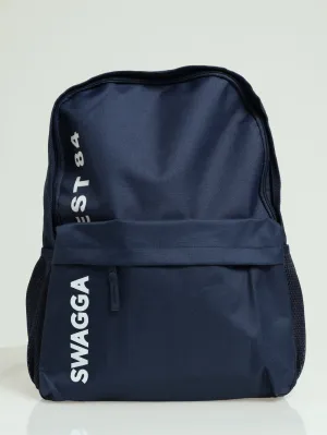 Side Branding Backpack - Navy