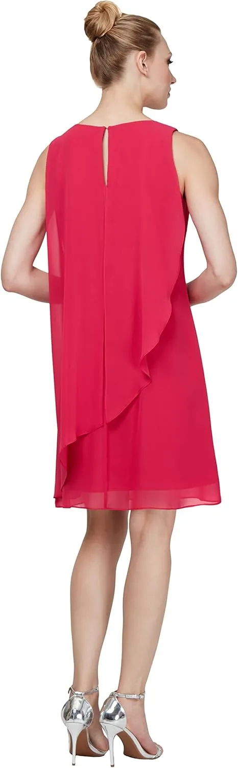 S.L. Fashions Women's Sleeveless Tier Dress