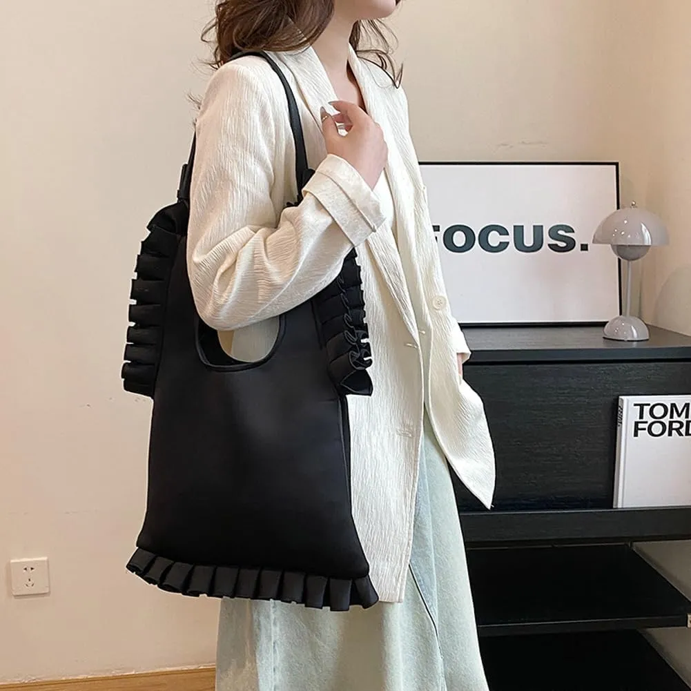 Slouchy Hobo Bags Women Retro Nylon Crossbody Purse Soft Shoulder Bag Cute Satchels Tote Handbags Evening Purse 2024