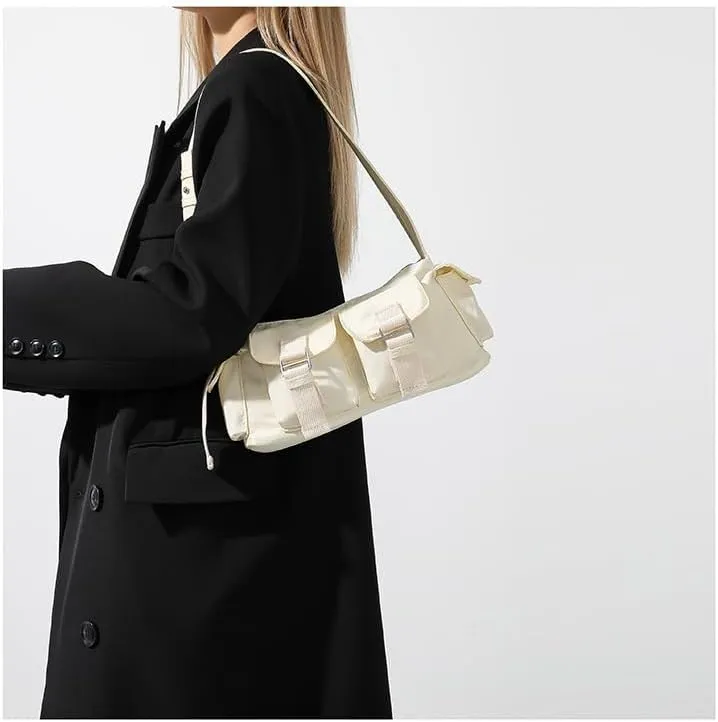 Small Casual Y2K Nylon Shoulder Bags Top Handle Women Purses And Handbags, Shoulder Bag Y2K Purse, Cute 90s Purse