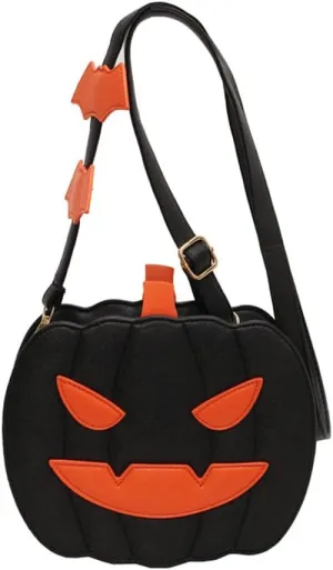 Small Spooky Pumpkin Purse - Halloween Crossbody Bag for Women, Stylish and Fun Halloween Accessories