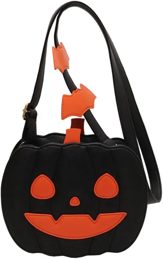 Small Spooky Pumpkin Purse - Halloween Crossbody Bag for Women, Stylish and Fun Halloween Accessories