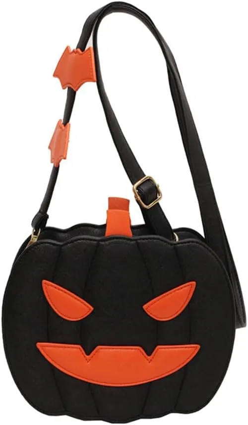 Small Spooky Pumpkin Purse - Halloween Crossbody Bag for Women, Stylish and Fun Halloween Accessories