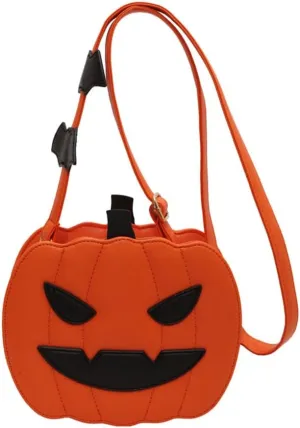 Small Spooky Pumpkin Purse - Halloween Crossbody Bag for Women, Stylish and Fun Halloween Accessories