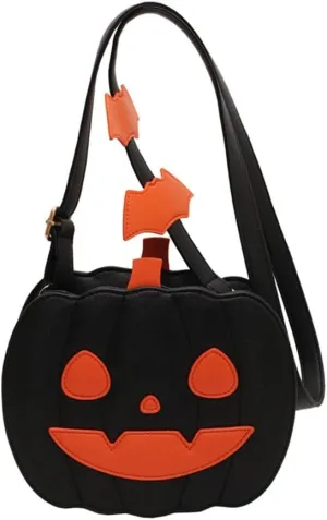 Small Spooky Pumpkin Purse - Halloween Crossbody Bag for Women, Stylish and Fun Halloween Accessories