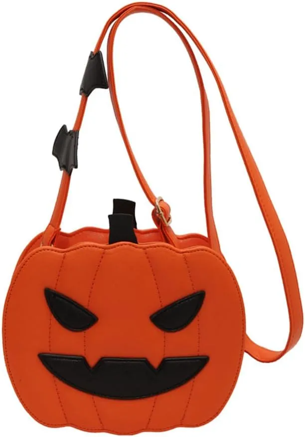 Small Spooky Pumpkin Purse - Halloween Crossbody Bag for Women, Stylish and Fun Halloween Accessories