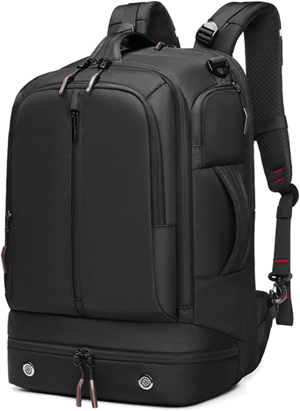 Somago Laptop Backpack Carry On Water Resistant Durable Daypack Backpack fits 16 inch Laptop Anti Theft Travel Rucksack Backpack with Shoe Compartment Luggage Strap for Men Women, 33L, Black