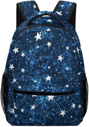 Space Constellations Star Backpack Astronomical Large computer Bags with Chest Strap,Lightweight Casual Daypack for Women Men Hiking Travel Work and Business 16 Inch