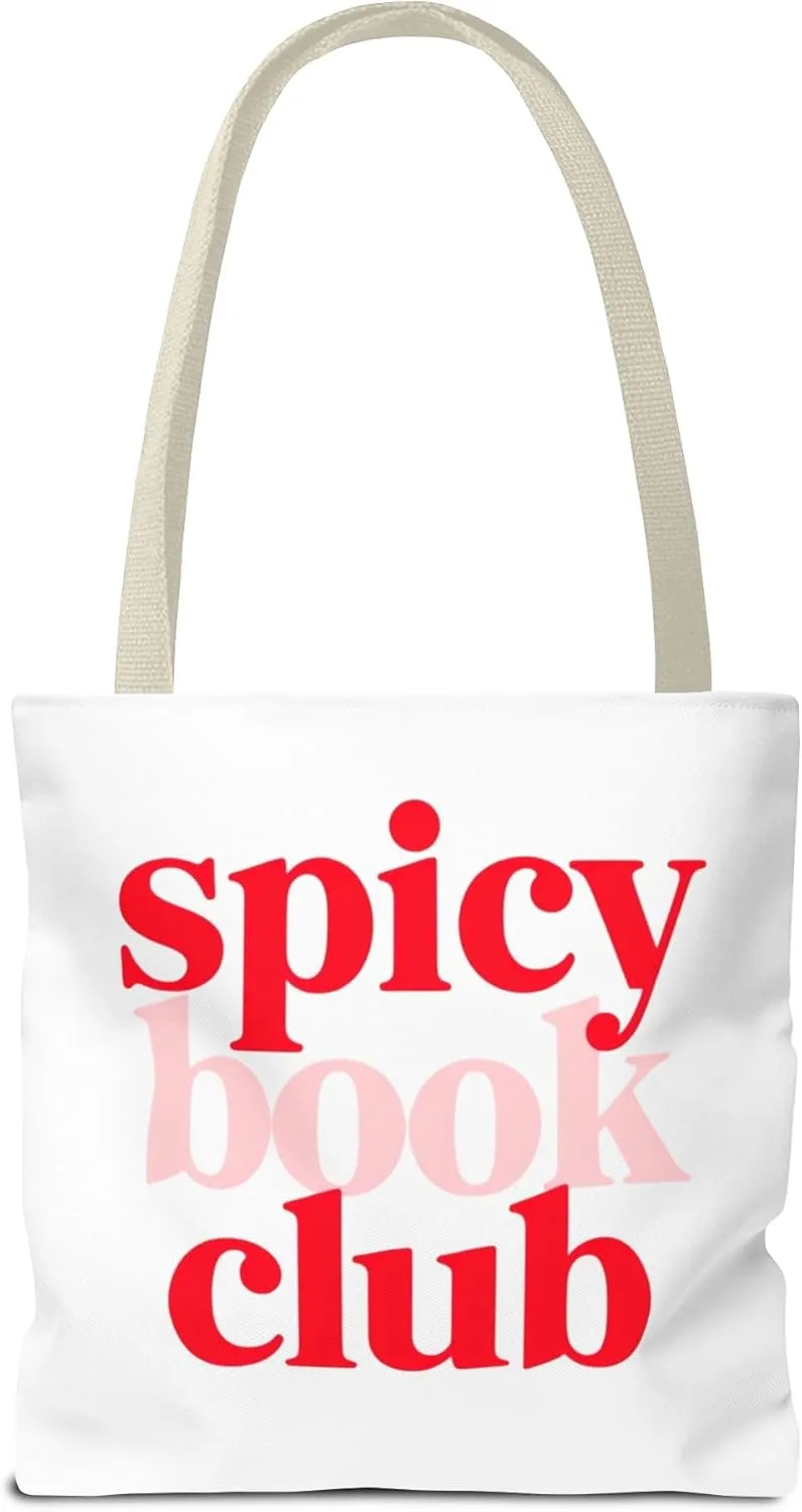 Spicy Book Club Tote Bag, Book Lover, Spicy Reads, Bookworm, Trendy Tote, Funny Book Club Accessories