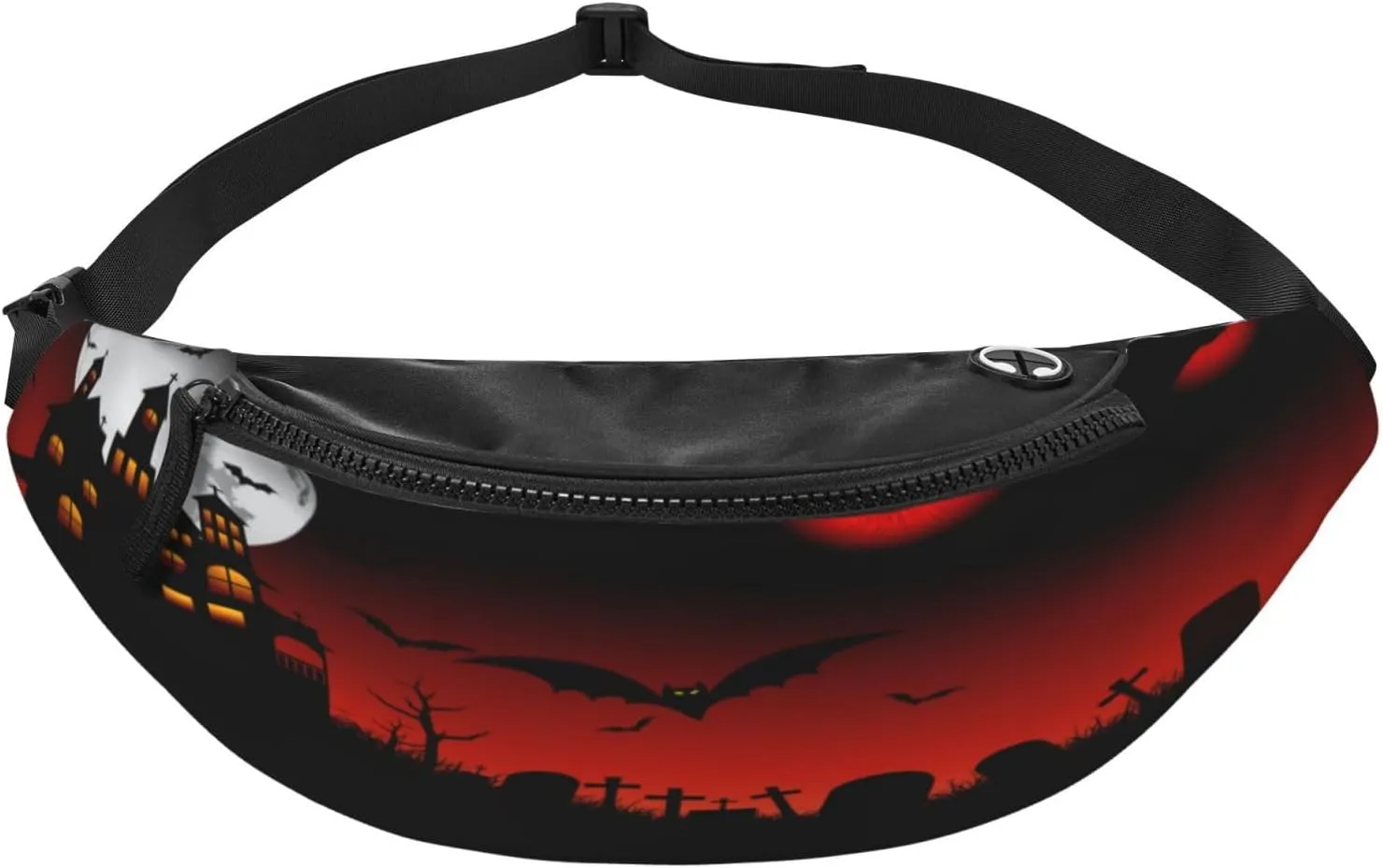 Spooky Halloween Eyes Fanny Pack, Crossbody Waist Packs for Women Men Waist Bags with Adjustable Strap for Travel Running Hiking Sport