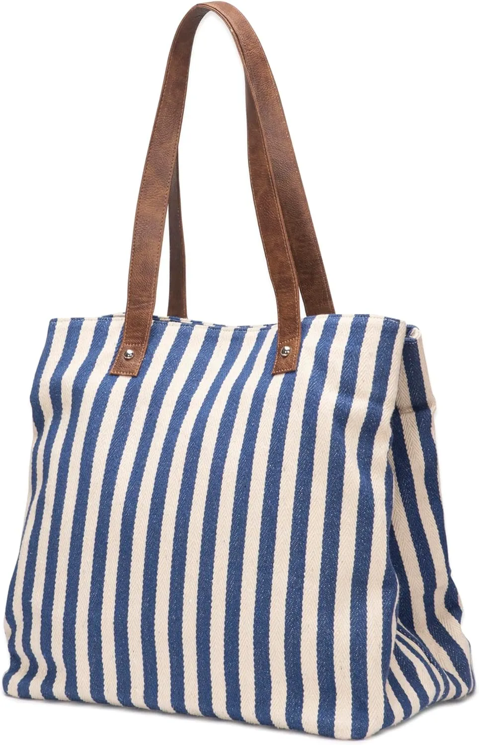 Sturdy & Long Lasting Stripe Three Pocket Bag|Multipurpose Tote Bag|Dimension - 36x36x23|Capacity - 30L