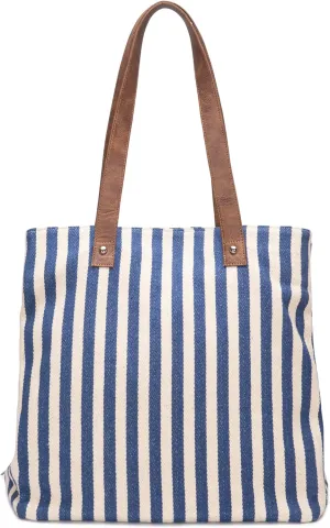 Sturdy & Long Lasting Stripe Three Pocket Bag|Multipurpose Tote Bag|Dimension - 36x36x23|Capacity - 30L