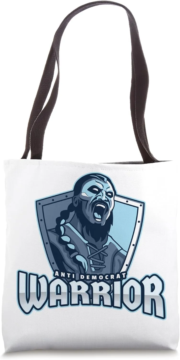 Tactical Bold Anti Democrat Tote Bag