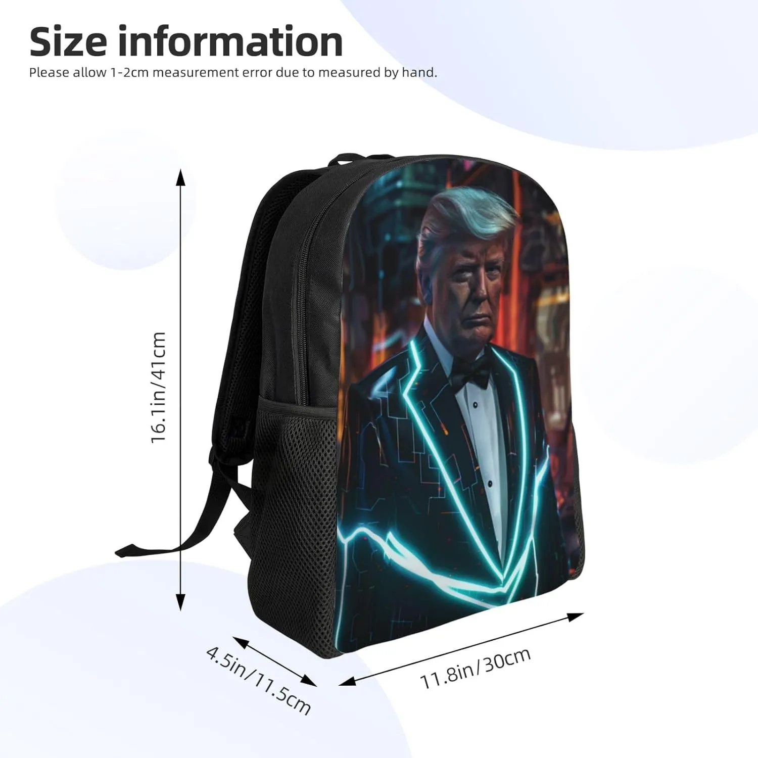 Technology Trump Backpack Waterproof Anti Theft Durable Light Laptop Bag Backpacks For Women Men Travel Gym Backpack