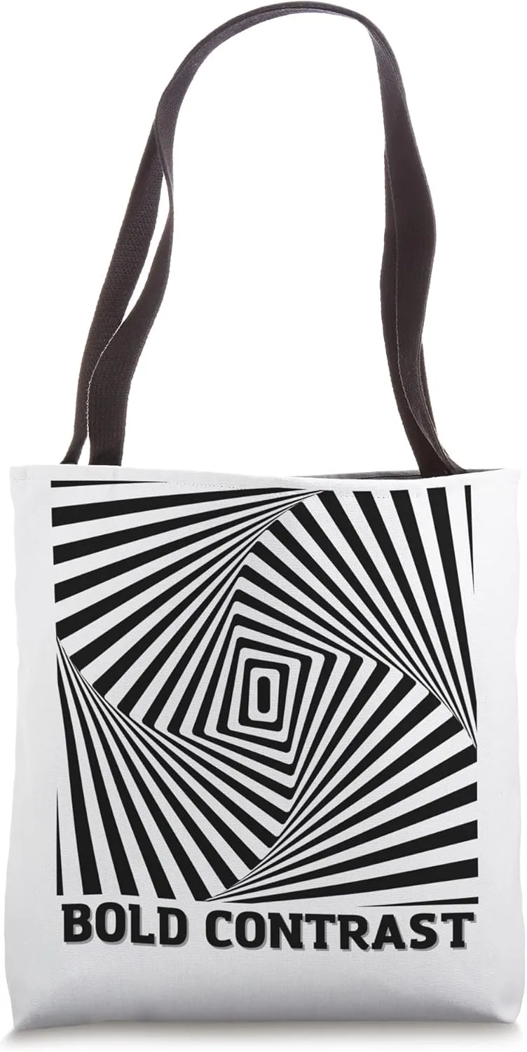 The Bold Contrast Pattern Style Tote Bag