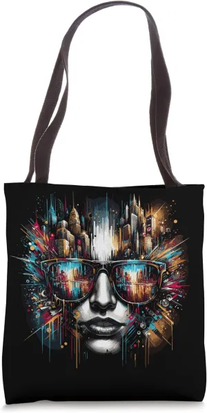 Tokyo Graffiti Glare - Urban Art Vector Design Tote Bag