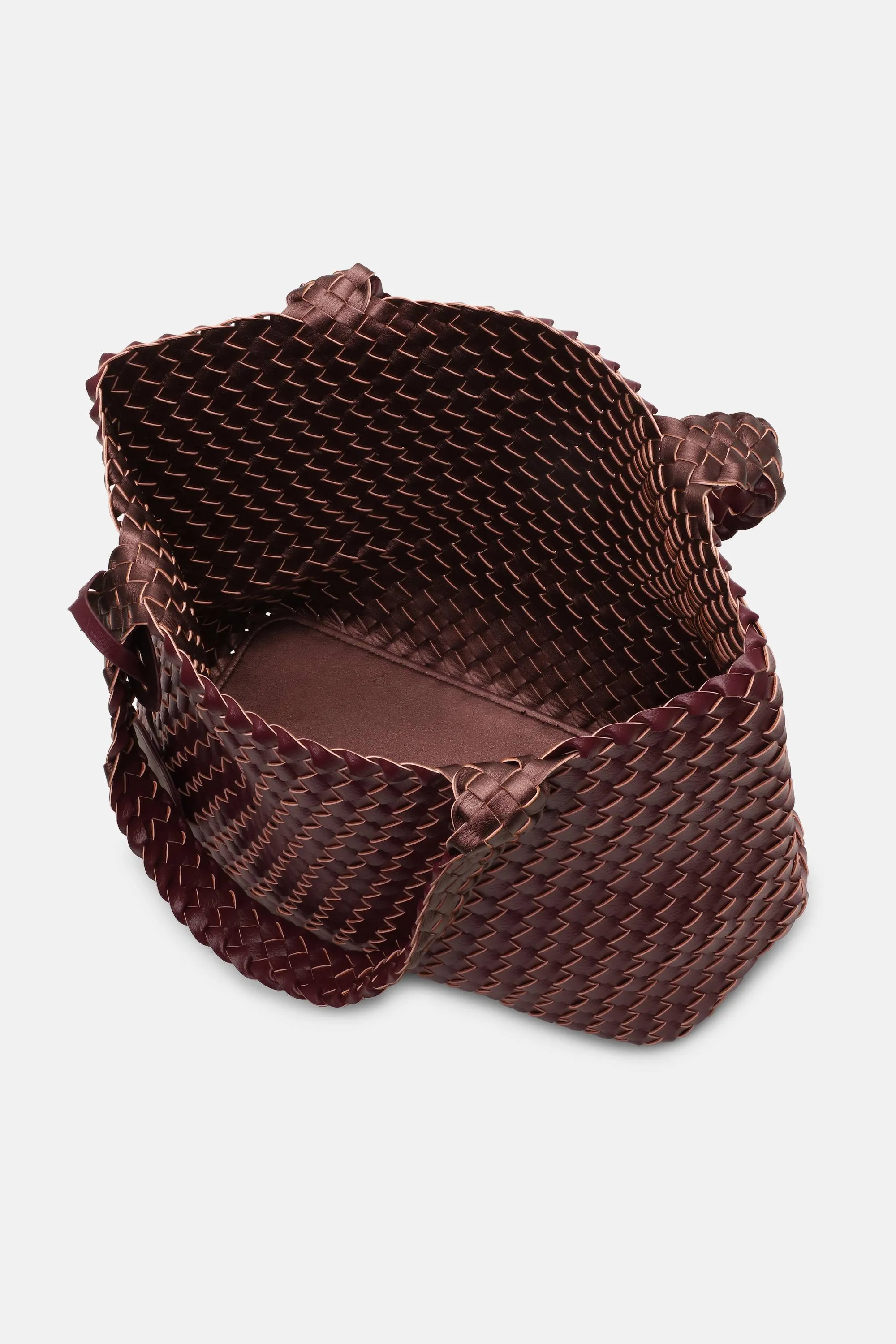Tote Bag Flätad - Maroon Banner Ebony