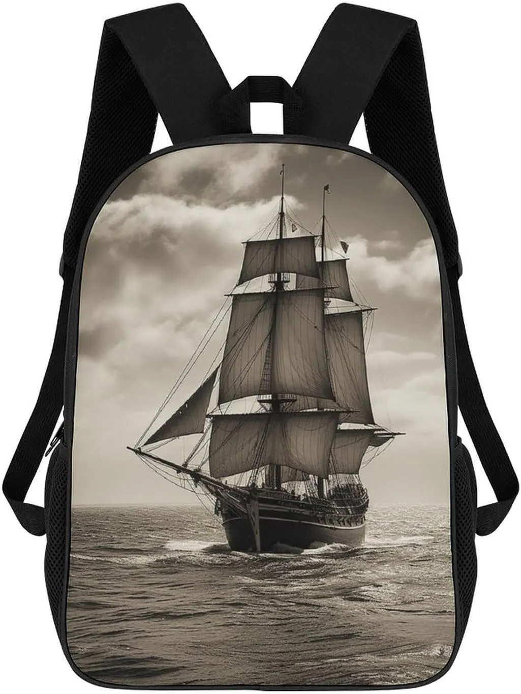 Travel Backpack for Men Women Daypack Nautical Sailing Pirate Theme Laptop Backpack Computer Bag Business Work Bag for Work