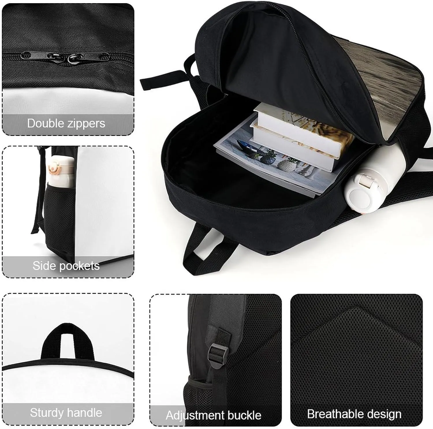 Travel Backpack for Men Women Daypack Nautical Sailing Pirate Theme Laptop Backpack Computer Bag Business Work Bag for Work