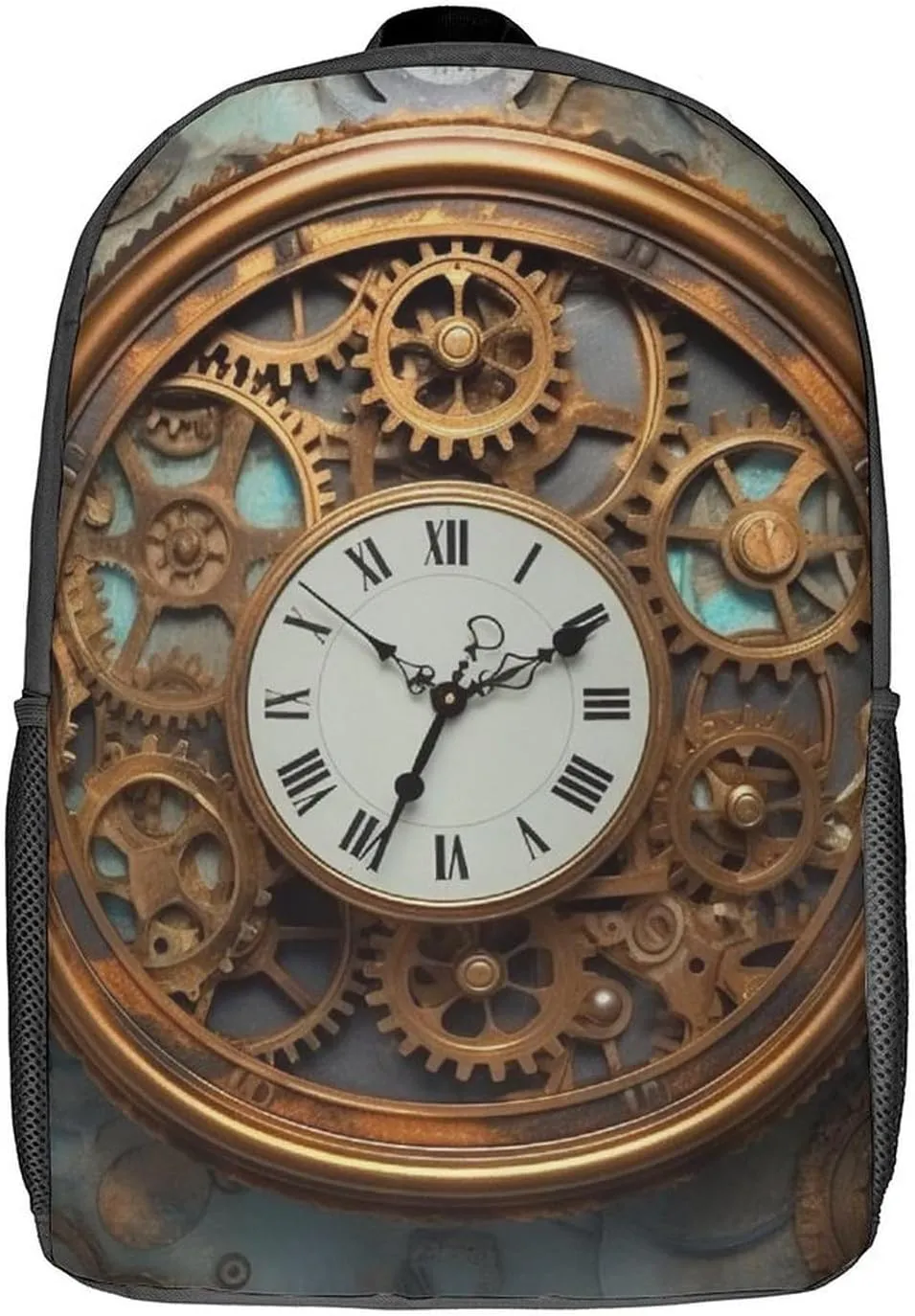 Travel Backpack for Men Women Daypack Rusty Steampunk Clock Laptop Backpack Computer Bag Business Work Bag for Work, 17inch