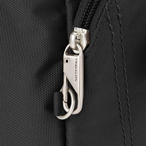 Travelon Anti-Theft Classic Essential Messenger Bag, Black (Black) - 42457 500